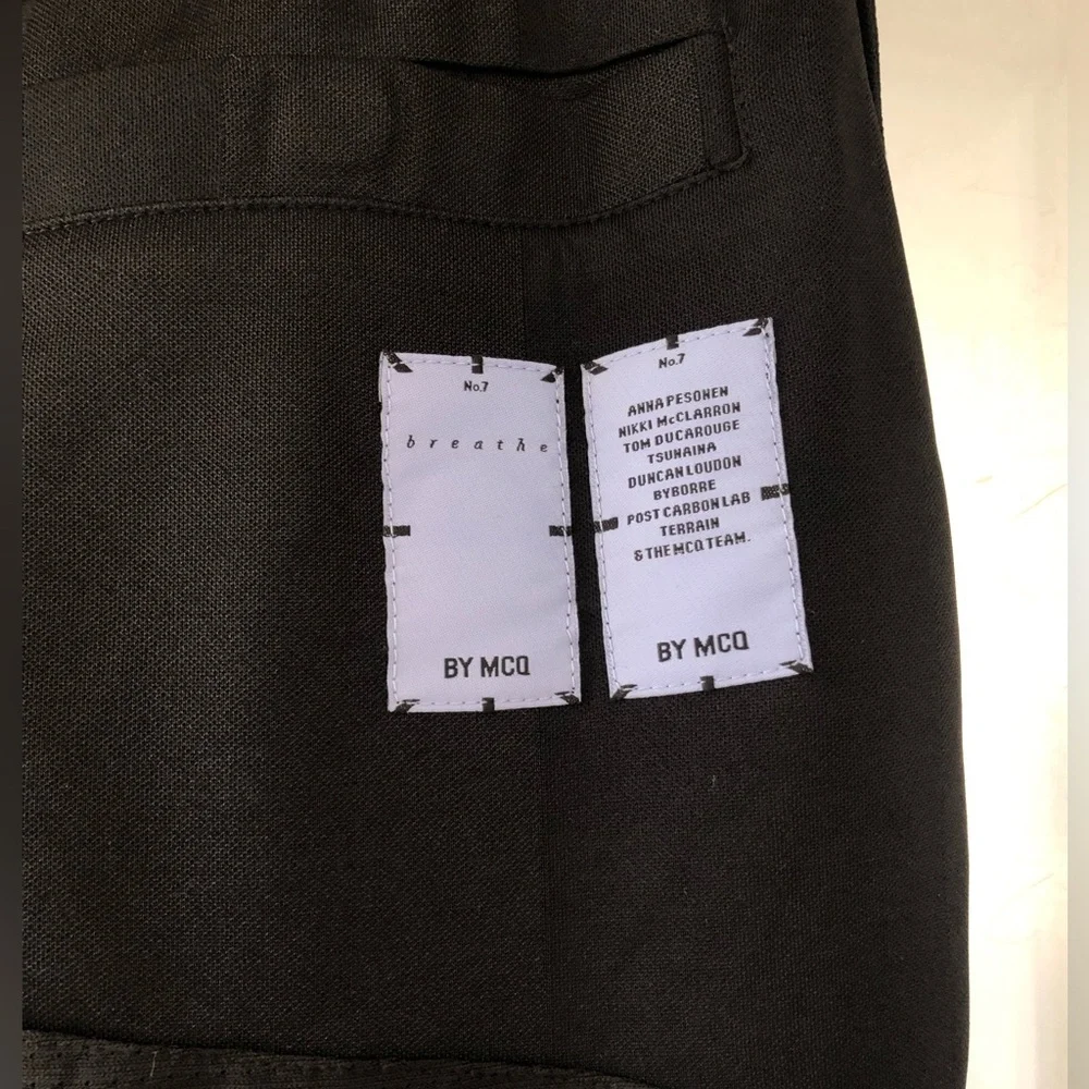 Mcq alexander mcqueen breathe appliquéd mesh panel satin midi skirt charcoal - Picture 8 of 11